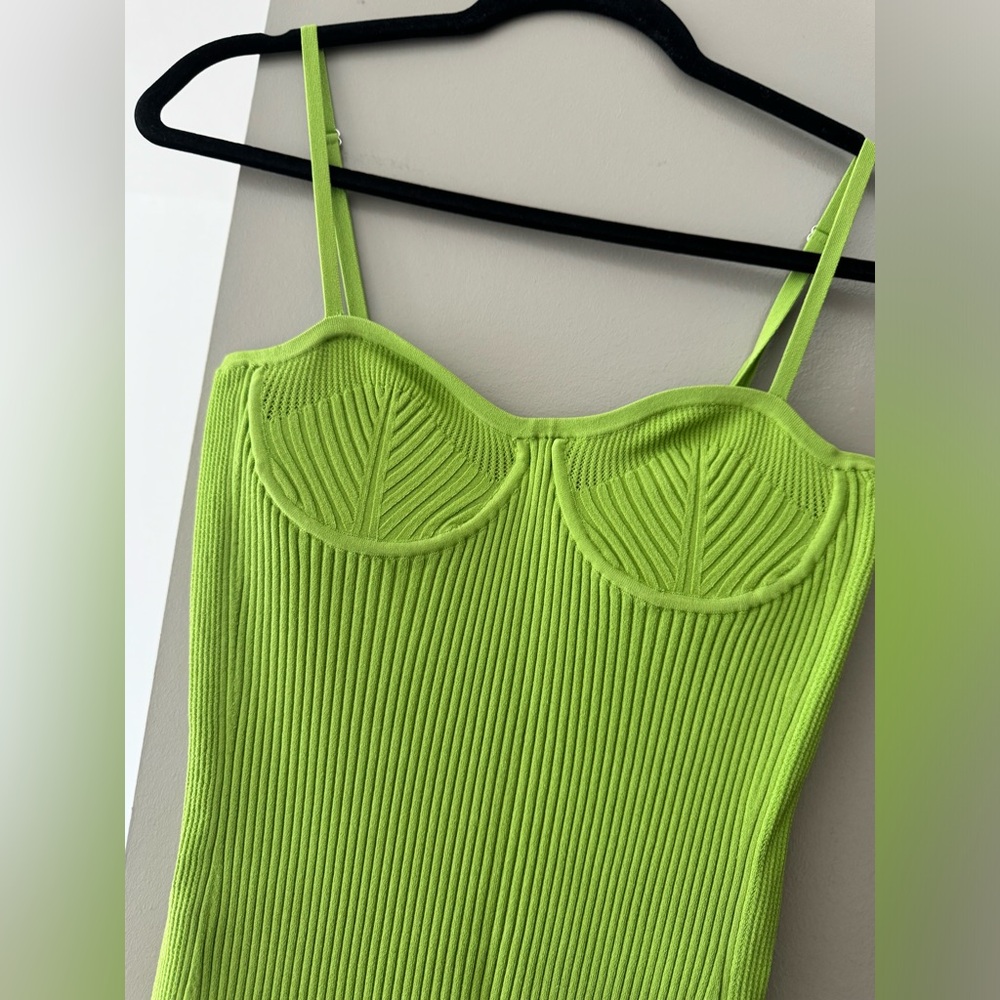 Green helmut lang dress